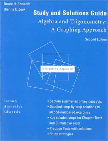 Book cover for Study and Solutions Guide for Algebra and Trigonometry