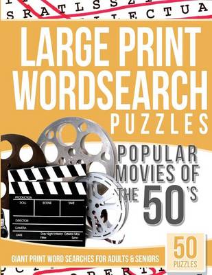 Book cover for Large Print Wordsearches Puzzles Popular Movies of the 50s