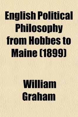 Book cover for English Political Philosophy from Hobbes to Maine