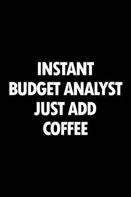 Book cover for Instant Budget Analyst Just Add Coffee