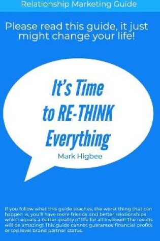 Cover of It's Time To RE-THINK Everything