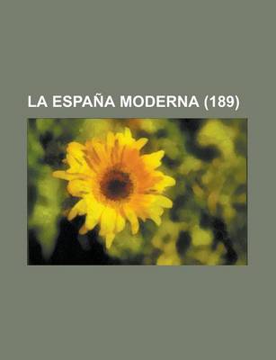 Book cover for La Espana Moderna (189)