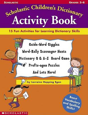 Book cover for Scholastic Children's Dictionary Activity Book