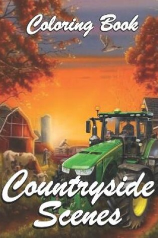 Cover of countryside scenes coloring book