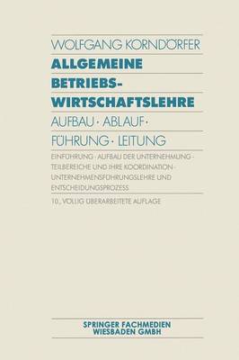 Book cover for Allgemeine Betriebswirtschaftslehre