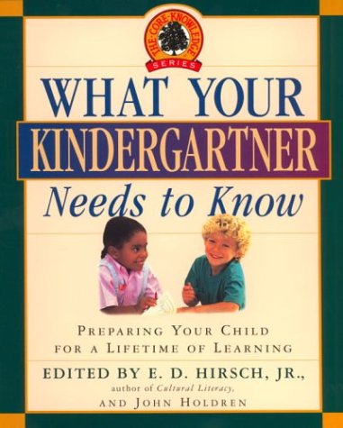 Book cover for What Your Kindergartner Needs to Know