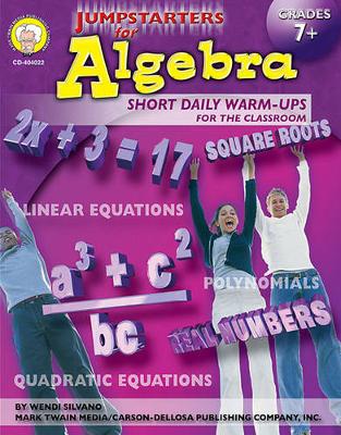 Book cover for Jumpstarters for Algebra, Grades 7 - 12