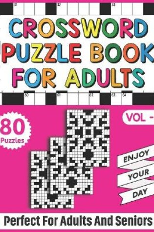 Cover of Crossword Puzzle Book For Adults