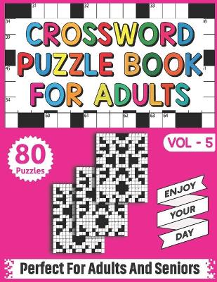 Cover of Crossword Puzzle Book For Adults