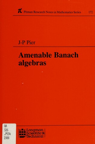 Cover of Amenable Banach Algebras