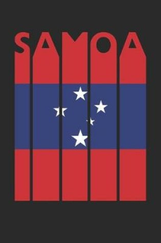 Cover of Retro Samoa Planner - Samoan Flag Diary - Vintage Samoa Notebook - Samoa Travel Journal