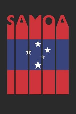 Book cover for Retro Samoa Planner - Samoan Flag Diary - Vintage Samoa Notebook - Samoa Travel Journal