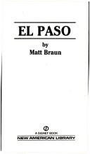 Cover of Braun Matt : El Paso