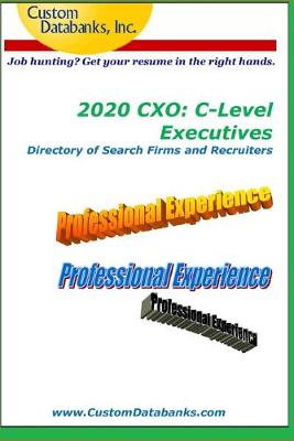 Book cover for 2020 Cxo