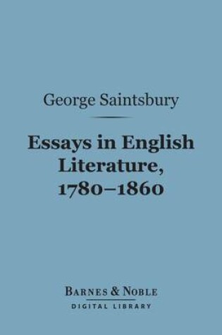 Cover of Essays in English Literature, 1780-1860 (Barnes & Noble Digital Library)