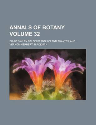 Book cover for Annals of Botany Volume 32