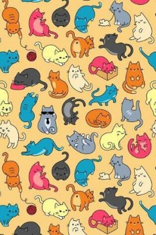 Cover of Journal Notebook For Cat Lovers Fun Cat Pattern 10