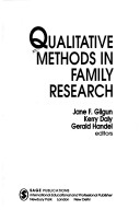 Book cover for Qualitative Methods in Family Research