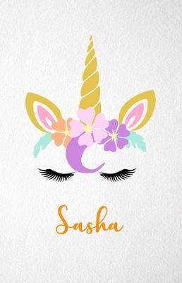 Book cover for Sasha A5 Lined Notebook 110 Pages