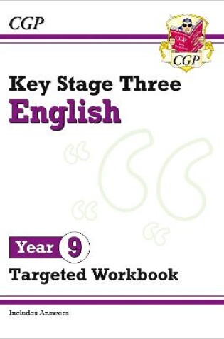Cover of KS3 English Year 9 Targeted Workbook (with answers)