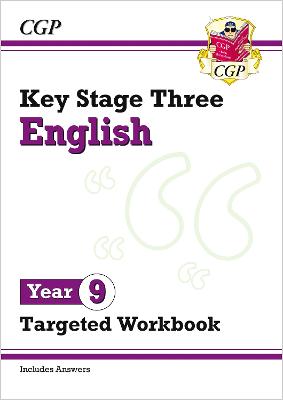 Book cover for KS3 Year 9 English Targeted Workbook (with answers)