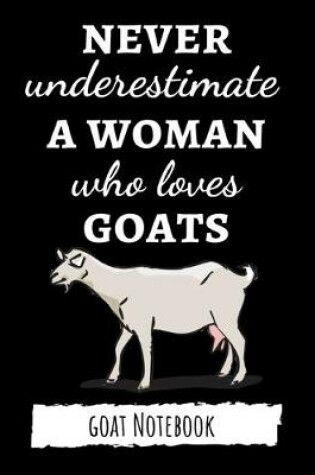 Cover of Never Underestimate A Woman Who Loves Goats