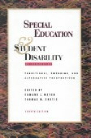 Cover of Special Education and Student Disability