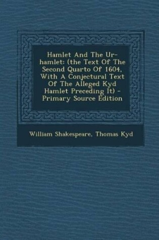 Cover of Hamlet and the Ur-Hamlet