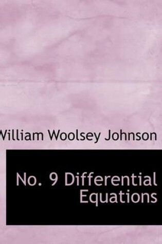 Cover of No. 9 Differential Equations