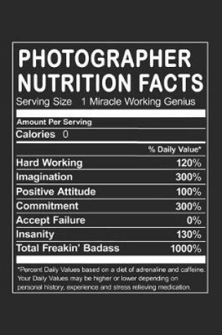 Cover of Photographer Nutrition Facts