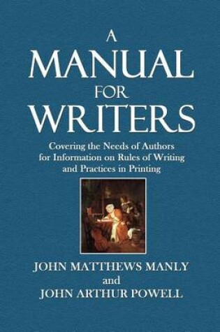 Cover of A Manual for Writers