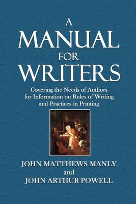 Book cover for A Manual for Writers