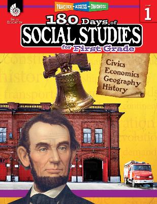 Book cover for 180 Days of Social Studies for First Grade