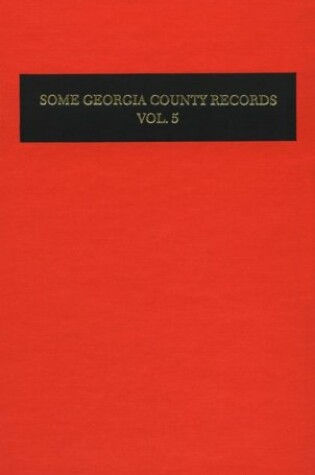 Cover of Some Georgia County Records