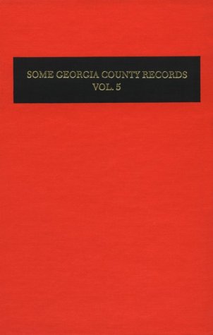 Cover of Some Georgia County Records