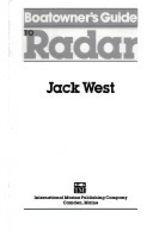 Cover of Boat Owner's Guide to Radar