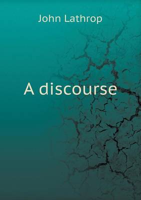 Book cover for A discourse