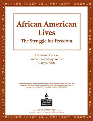 Book cover for African American Lives, American History, Preliminary Edition, Single Volume Edition