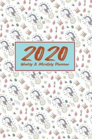 Cover of 2020 Planner Weekly & Monthly 8x10 Inch Pretty Seahorse