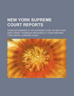 Book cover for New York Supreme Court Reports (Volume 6); Cases Determined in the Supreme Court of New York