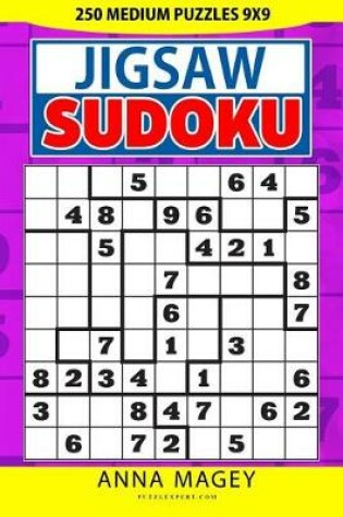 Cover of 250 Medium Jigsaw Sudoku puzzles 9x9