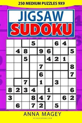 Cover of 250 Medium Jigsaw Sudoku puzzles 9x9