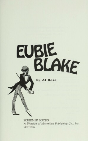 Book cover for Eubie Blake