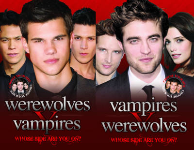 Book cover for Vampires V Werewolves