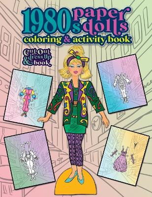 Book cover for 1980s Paper Dolls Coloring and Activity Book