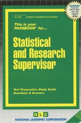 Cover of Statistical and Research Supervisor