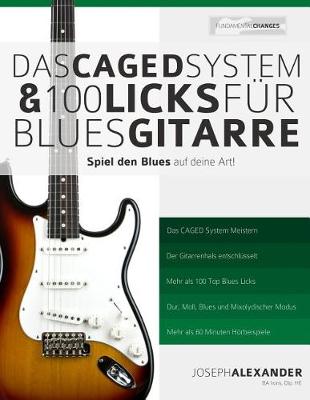 Book cover for Das CAGED System und 100 Licks fur Blues-Gitarre