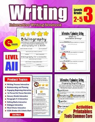 Book cover for 3rd Grade Writing Workbook