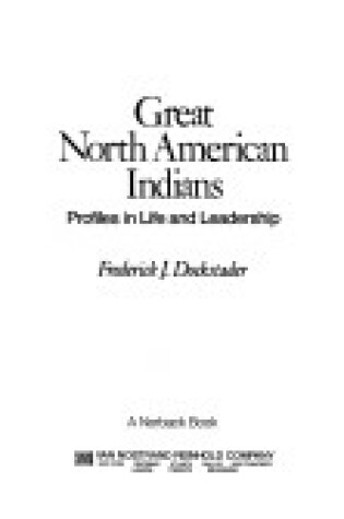 Cover of Great North American Indians