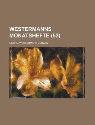 Book cover for Westermanns Monatshefte (53 )